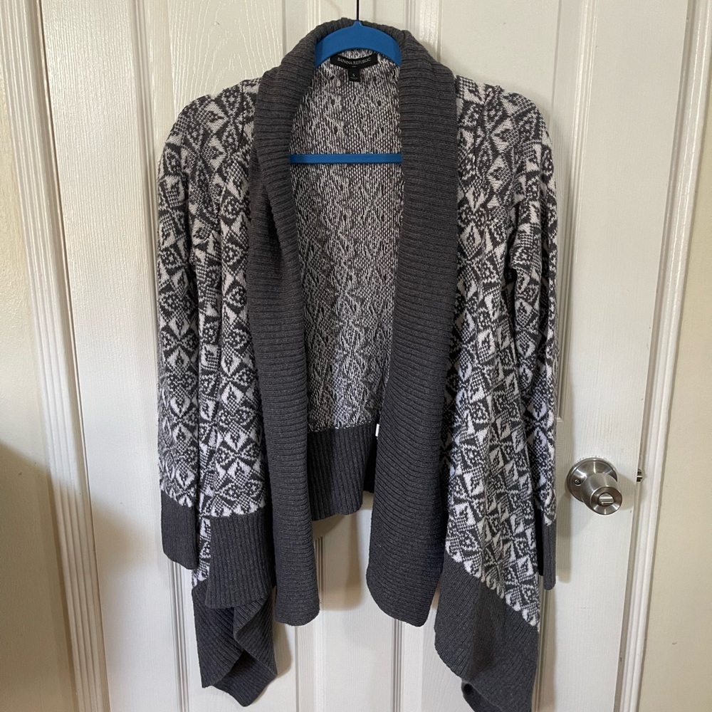 Banana Republic, high/low cardigan.